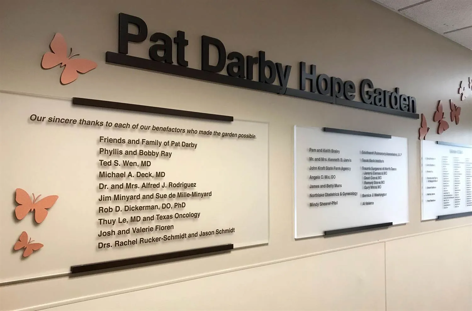 PAT DARBY HOPE GARDEN AT TEXAS HEALTH PLANO